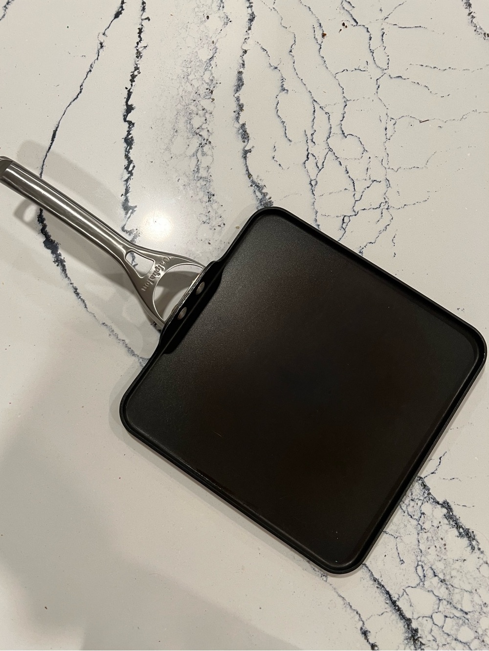 Calphalon Black Square Griddle with Stainless Handle